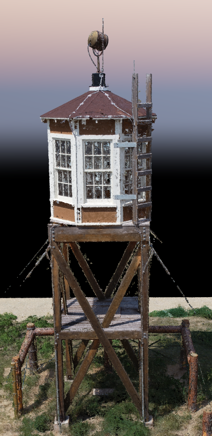 Guard tower point cloud