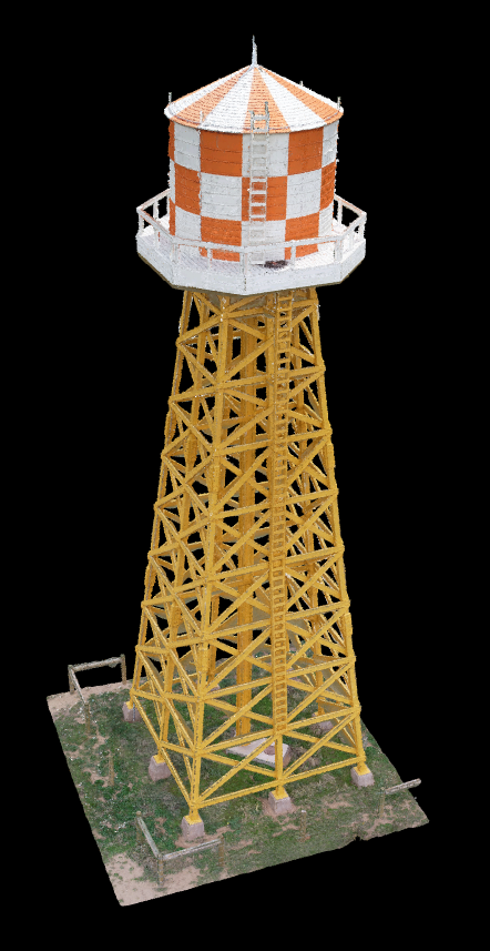 Water tower point cloud